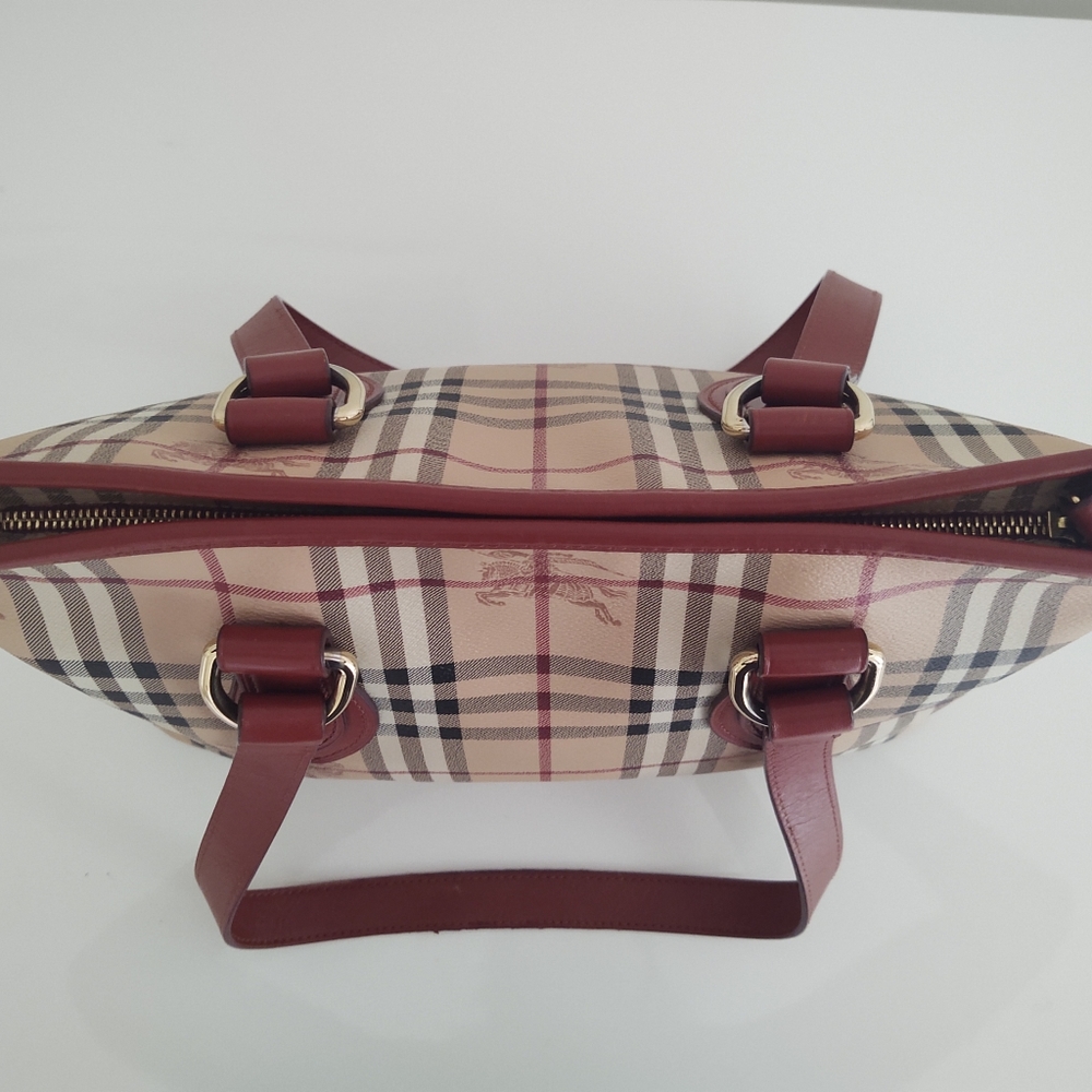 Burberry Haymarket Medium Tote - Picture 9 of 14